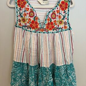 Savanna Jane Multicolor Embroidered Blouse